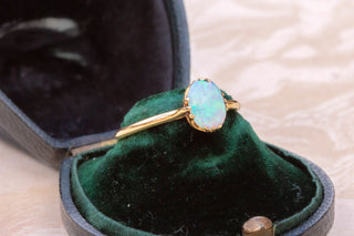 Antique Opal Solitaire Ring