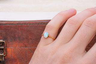 Antique Opal Solitaire Ring