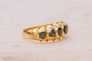 Vintage Thai Black Diamond Ring