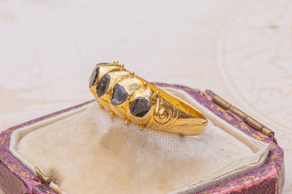 Vintage Thai Black Diamond Ring