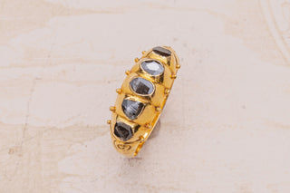 Vintage Thai Black Diamond Ring