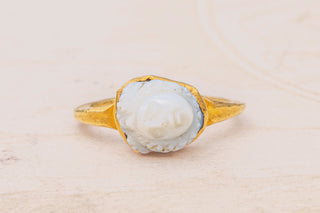 Ancient Roman Medusa Cameo Ring