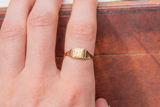 Vintage Gold Signet Ring