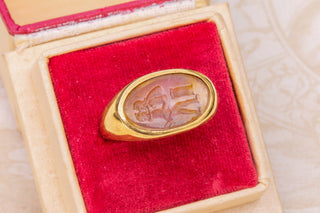 Antique Erotic Intaglio Ring