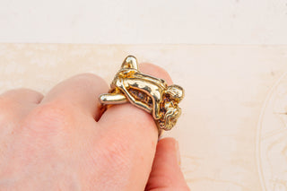 Heavy Vintage Erotic Ring