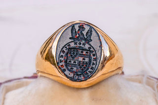 Victorian Bloodstone Coat of Arms Signet