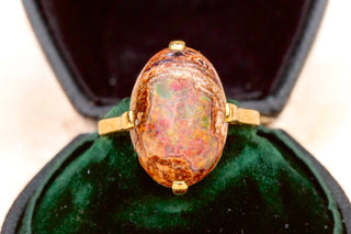 Antique Matrix Opal Solitaire