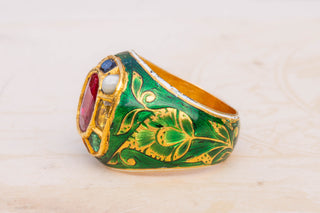 Antique Indian Navaratna Ring