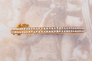 Victorian Seed Pearl Bangle