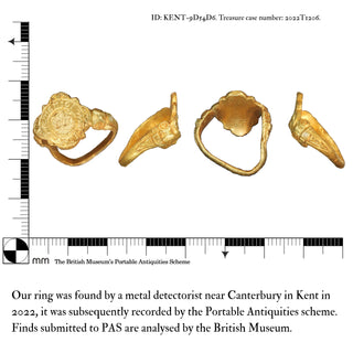 Rare Tudor Memento Mori ‘Death’s Head’ Ring; English, c.1550–1650