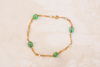 French Vintage Emerald Bracelet