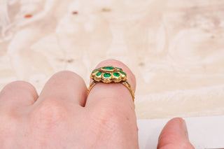 17th Century Gold Emerald Ring