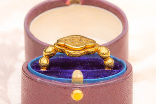 Ancient Javanese Gold Lotus Ring