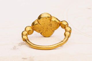 Ancient Javanese Gold Lotus Ring