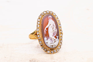 Victorian Cameo Cluster Ring