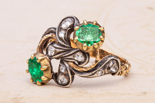 Unusual Georgian Emerald Ring