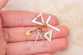 Victorian Masonic Mother of Pearl Charms