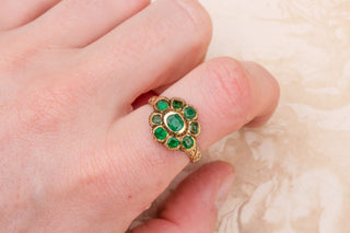 17th Century Gold Emerald Ring