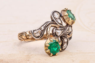 Unusual Georgian Emerald Ring