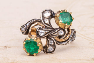 Unusual Georgian Emerald Ring