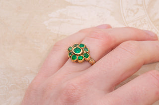 17th Century Gold Emerald Ring