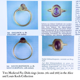 Medieval Sapphire “Pie-Dish” Ring