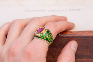 Antique Indian Navaratna Ring