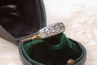 Victorian Diamond Half Hoop Ring