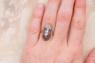 Victorian Cameo Cluster Ring