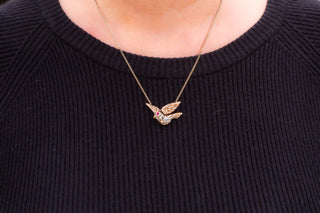 Georgian Diamond Dove Necklace