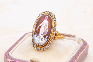 Victorian Cameo Cluster Ring