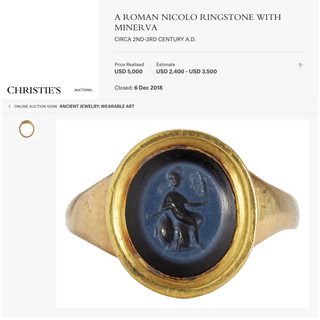 Georgian Signet with Ancient Roman Intaglio