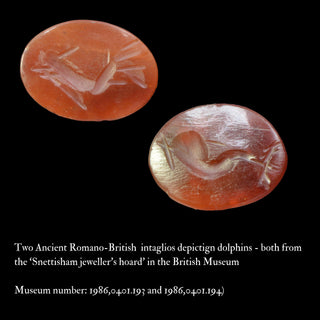 Ancient Roman Gold Carnelian Intaglio Ring; 2nd–3rd Century AD