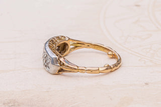 Victorian Diamond Half Hoop Ring