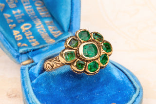 17th Century Gold Emerald Ring