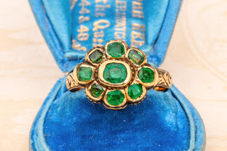 17th Century Gold Emerald Ring