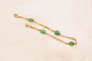 French Vintage Emerald Bracelet