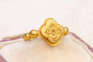 Ancient Javanese Gold Lotus Ring