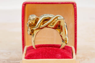 Heavy Vintage Erotic Ring