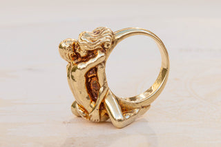 Heavy Vintage Erotic Ring