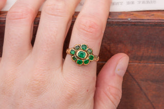 17th Century Gold Emerald Ring