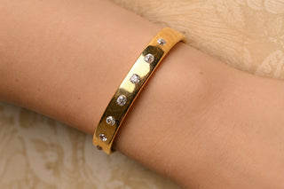 Victorian Old Cut Diamond Bangle