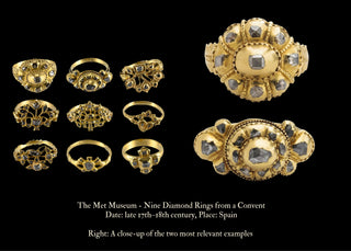 18th Century Spanish Diamond Cluster Ring, c.1720