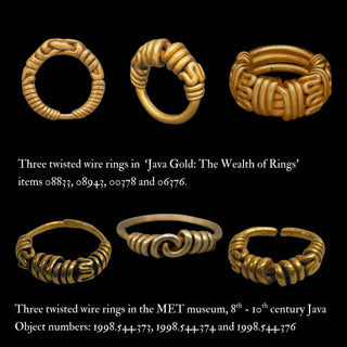 Ancient Javanese High Karat Gold Wirework Ring, c. 8th–10th Century