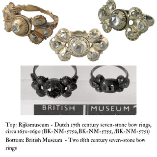 Early 18th Century Baroque Seven-Stone Diamond Ring