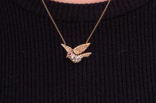 Georgian Diamond Dove Necklace