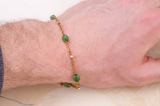 French Vintage Emerald Bracelet