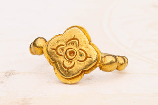 Ancient Javanese Gold Lotus Ring