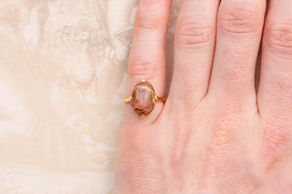 Antique Matrix Opal Solitaire