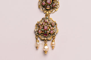 Baroque Period Ruby and Enamel Pendant